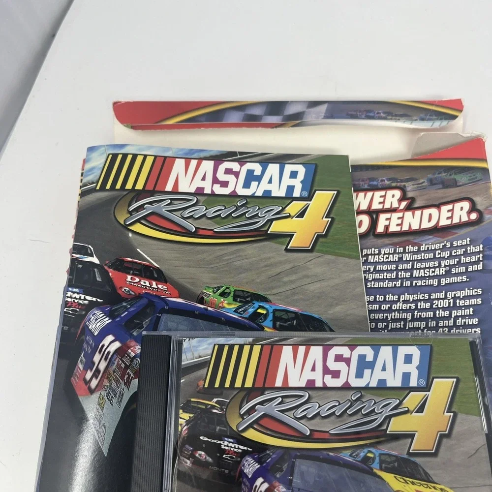 NASCAR Racing 4 Big Box PC CD-ROM 2001 Complete! Sierra